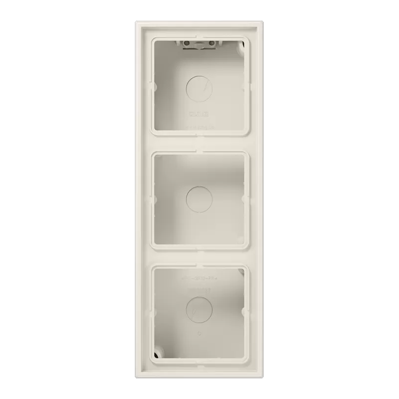 Jung Aufputz-Kappe 3fach, Serie LS, weiß LS583AW