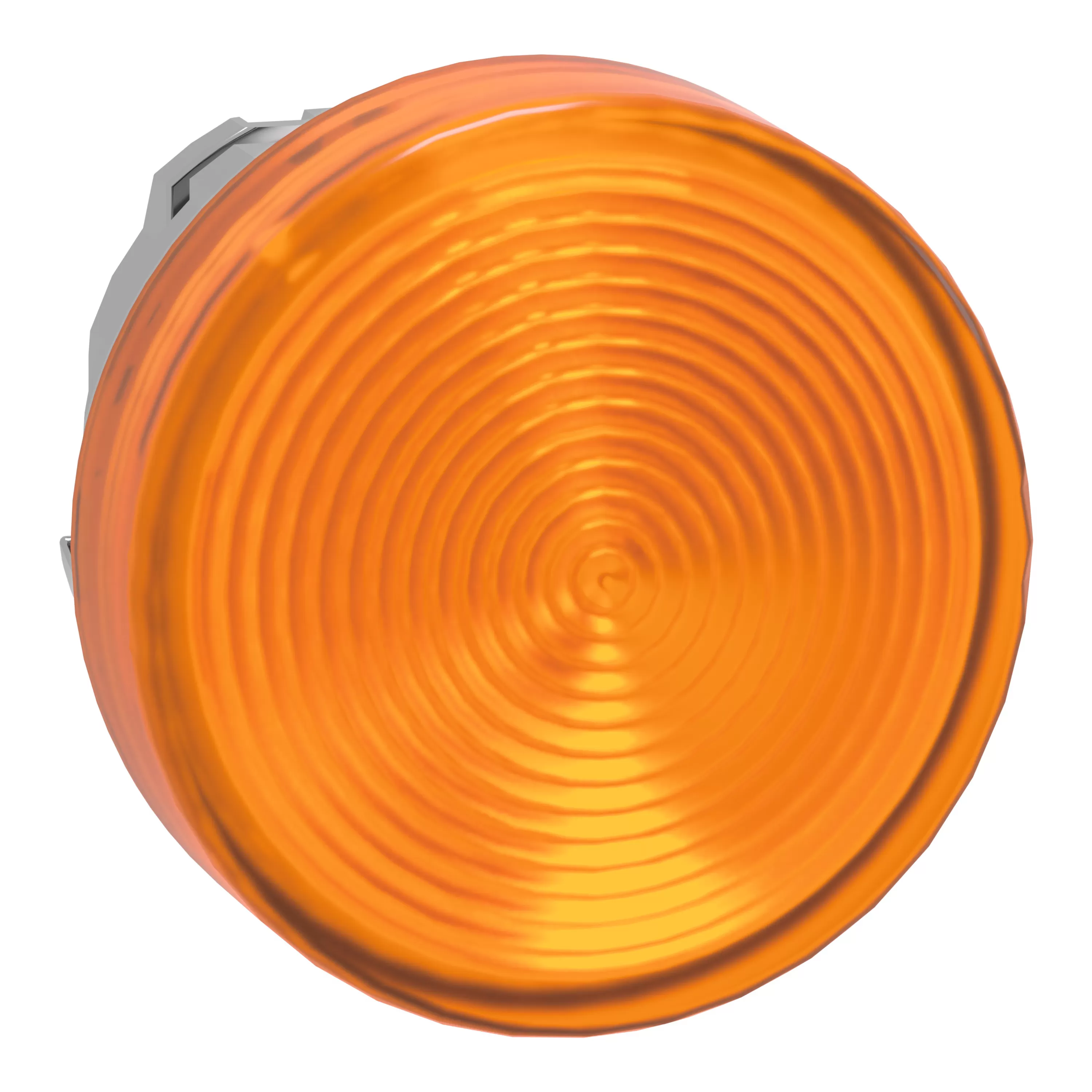 Schneider Leuchtmelder, Frontelement, Harmony XB4, Metall, 22mm, orange, für universelle LED, geriffelte Kalotte ZB4BV053S