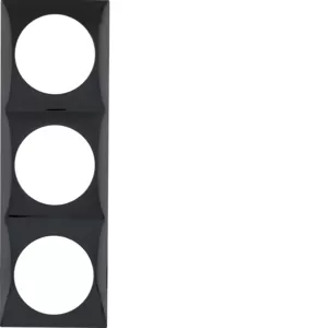 Berker Rahmen 3f Integro Flow schwarz glänzend 918192510