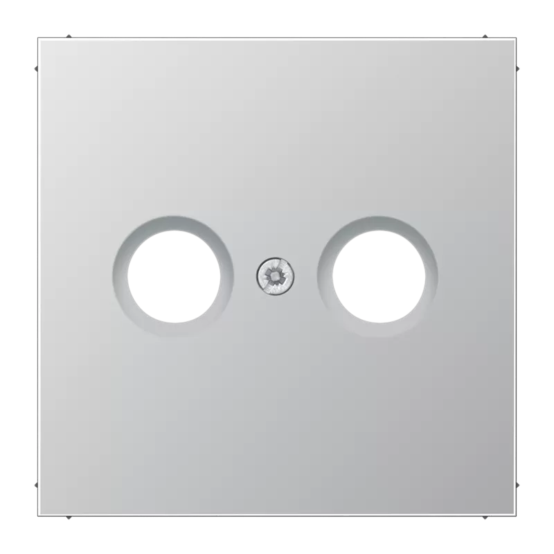 Jung Abdeckung für Antennendosen, Serie LS, Aluminium AL2990TV