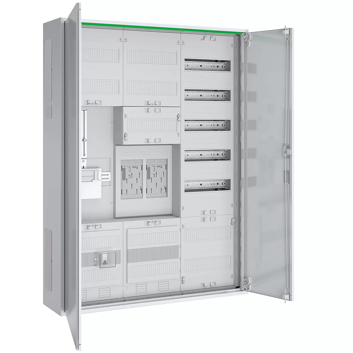 ABN Zählerschrank eHZ 2Z 1T-3Pkt 1V 1APZ HLAK/OKK IP44 SKII 5-polig BxHxT: 800x1100x210mm ABNRS307E0232