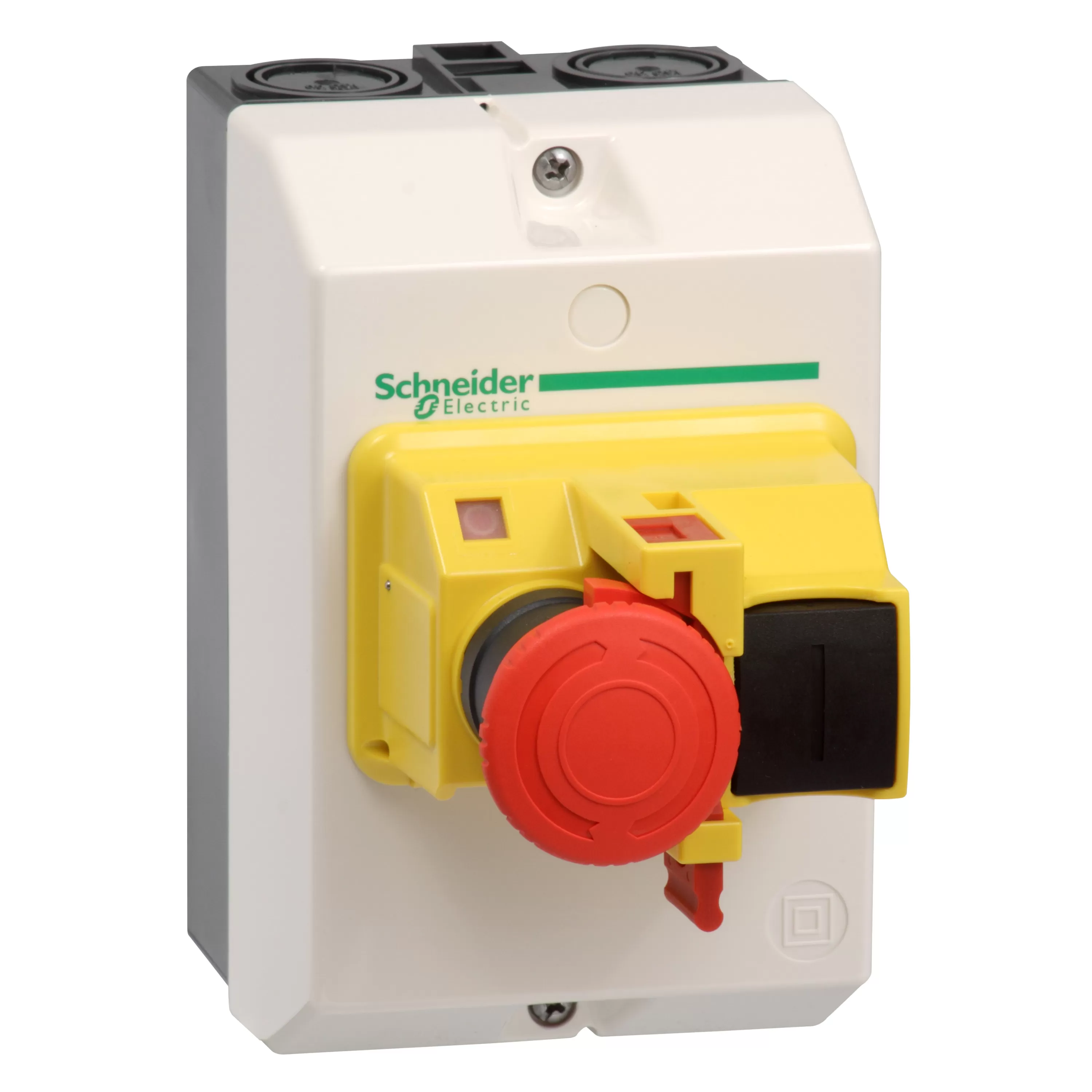 Schneider Electric Aufbaugehäuse, IP55, +Not-Aus-Schlagtaster für GV2M GV2MCK04