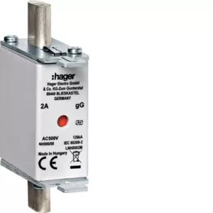 Hager NH-Sicherung NH000 gG 500V 35A K-Melder LNH0035M