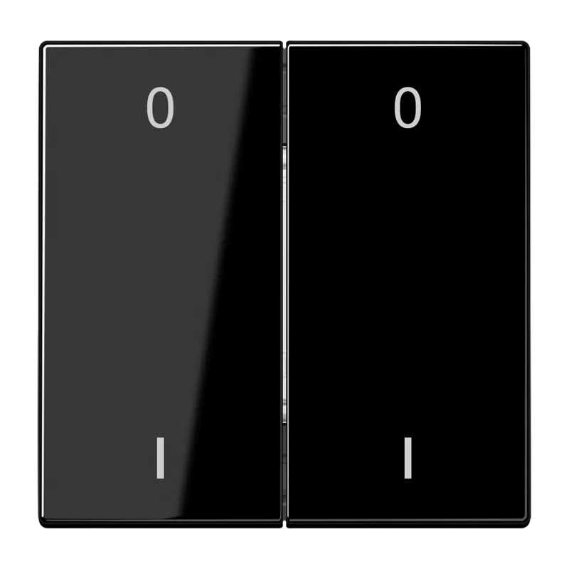 Jung EnOcean Funk-Wandsender 4-kanalig, Symbole 0 I, Serie LS, schwarz ENOLS995-01SW