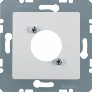 Berker Zentralplatte f XLR-Rundst.v D-S ZeP alu 14121404