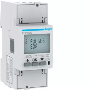 Hager Energiezähler 1phasig,direkt 80A, S0,MID ECP180D