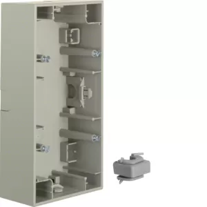 Berker Aufputz-Gehäuse 2fach K.5 Edelstahl lack 10527004