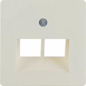 Berker Z-Platte UAE 2fach weiß 146902
