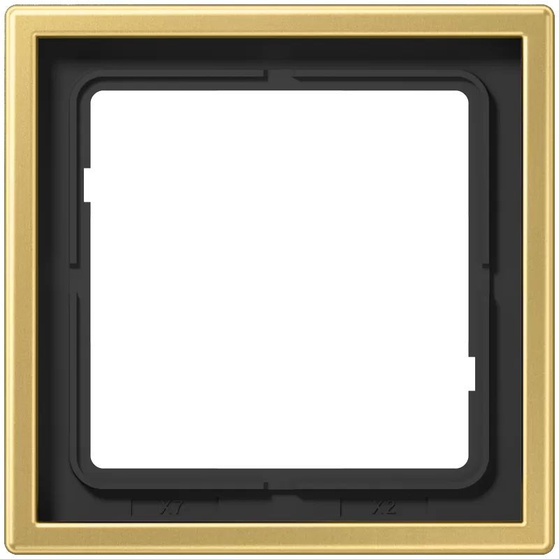 Jung Rahmen 1fach, senkrechte und waagerechte Montage, Messing, LS 990, Messing classic ME2981C
