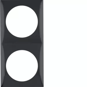 Berker Rahmen 2fach Integro Flow schwarz glänz 918262510