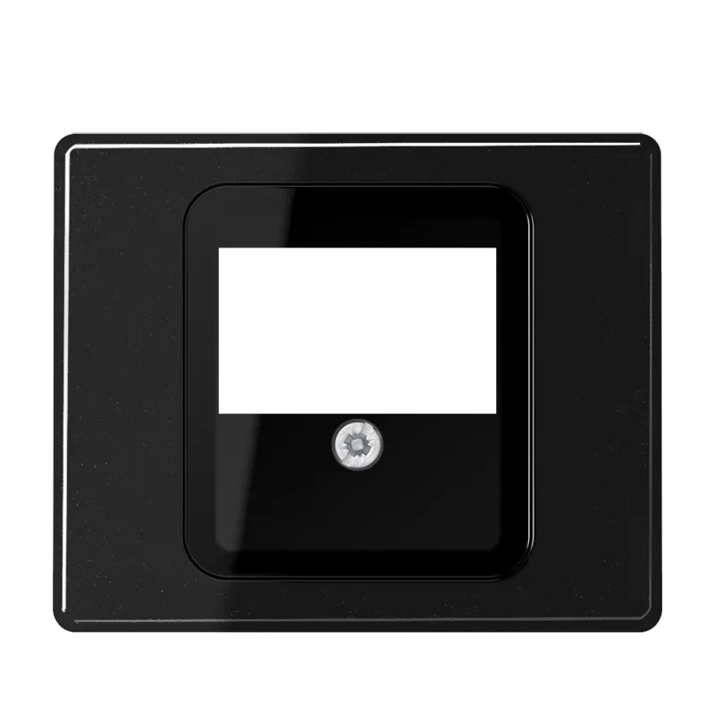 Jung Abdeckung für TAE-Anschlussdosen, Aluminium lackiert, Serie SL, schwarz SL569TSW