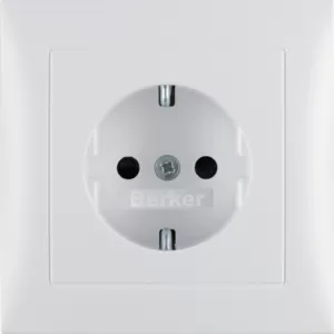 Berker Steckdose SCHUKO m. Abpl erh BS S.1 pw m 47229909