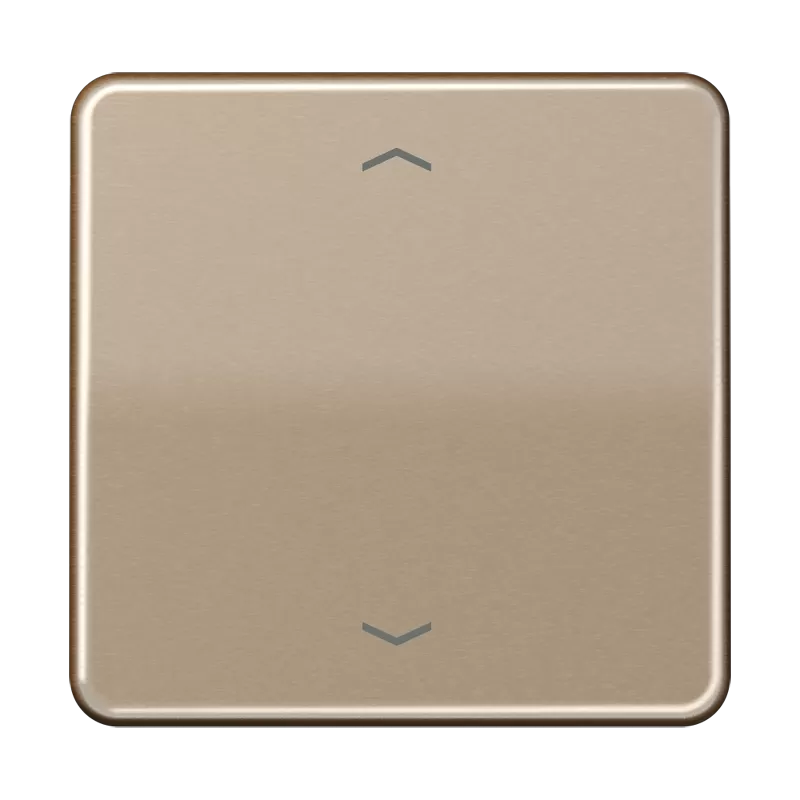 Jung Wippe, mit Pfeilsymbolen für KNX Taster 1fach, Aluminium eloxiert, Serie CD, gold-bronze CD101PGB