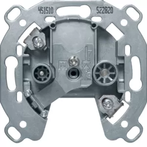 Berker Antennen-Steckdose 2Loch TV,FM 10dB DgD 451510