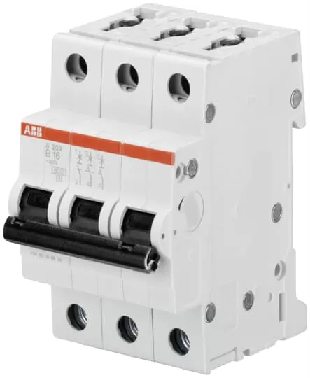 ABB S203-B16 Sicherungsautomat B-Char., 6 kA, 16 A, 3P 2CDS253001R0165