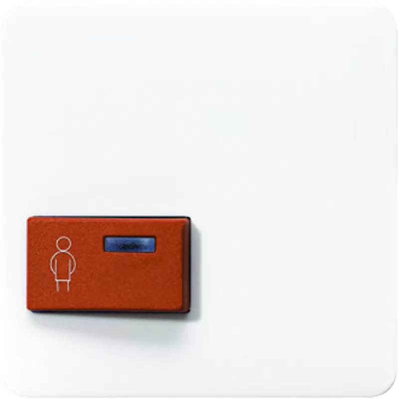 Jung Abdeckung für Ackermann, Typ 73022 A 2, rot, Serie CD, alpinweiß CD022A-1WW