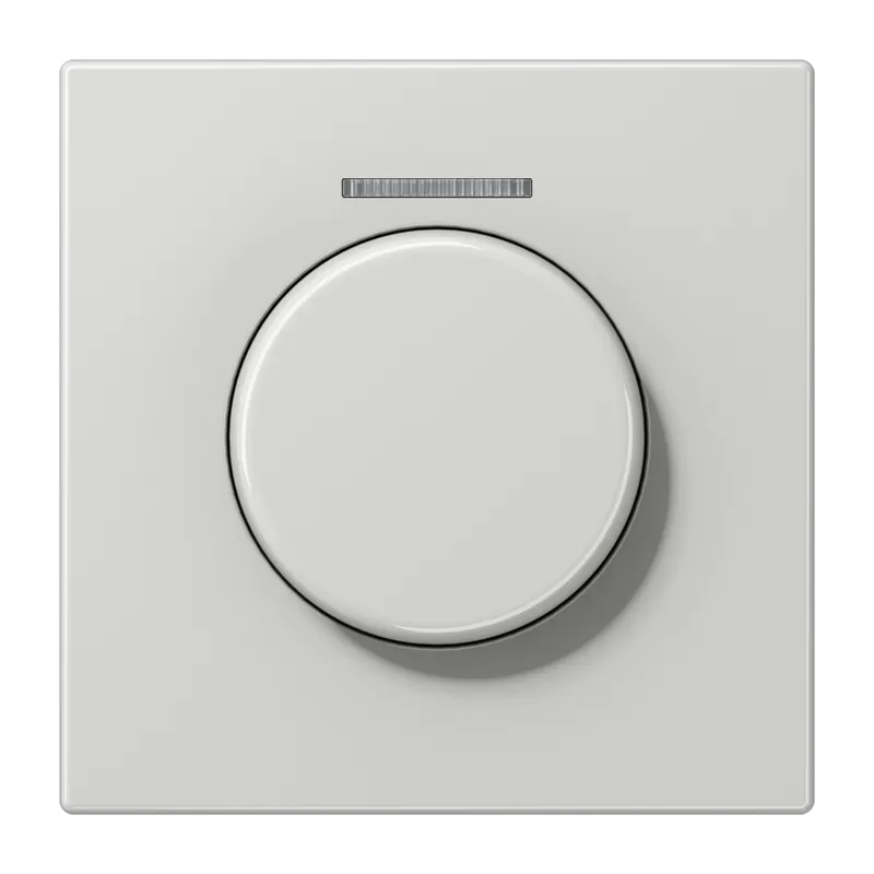 Jung Abdeckung mit Lichtleiter für KNX Drehsensor, Duroplast, Serie LS, lichtgrau LS1940KO5LG