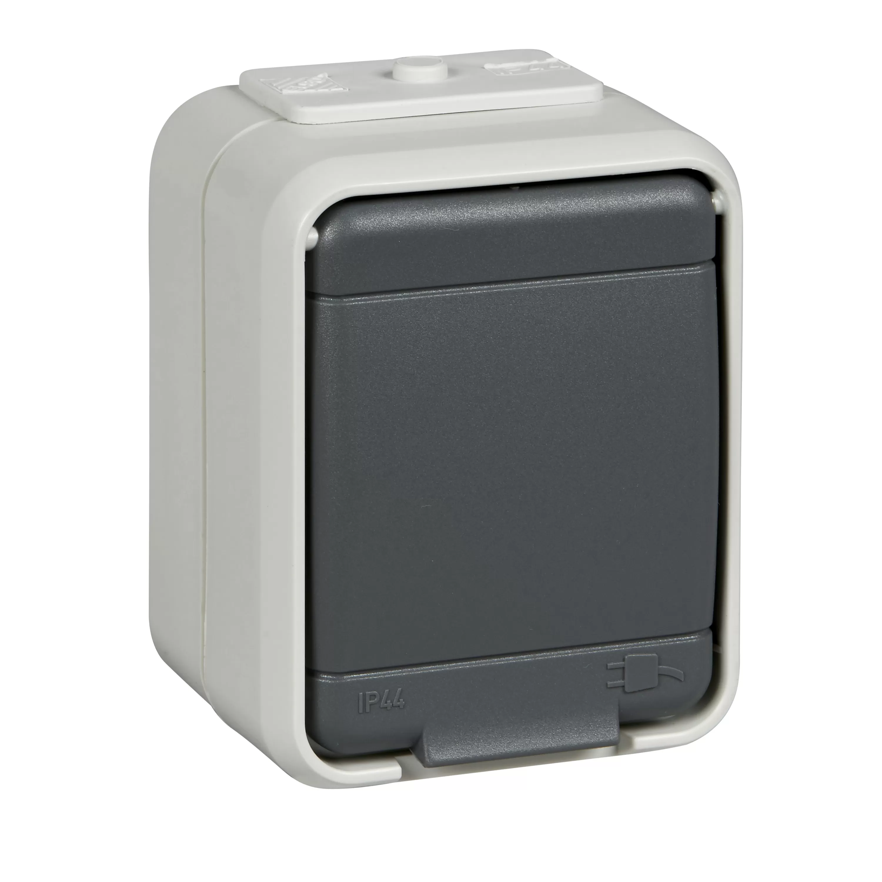Elso Steckdose 16A AquaTop Schraubklemme licht/basaltgrau 455009