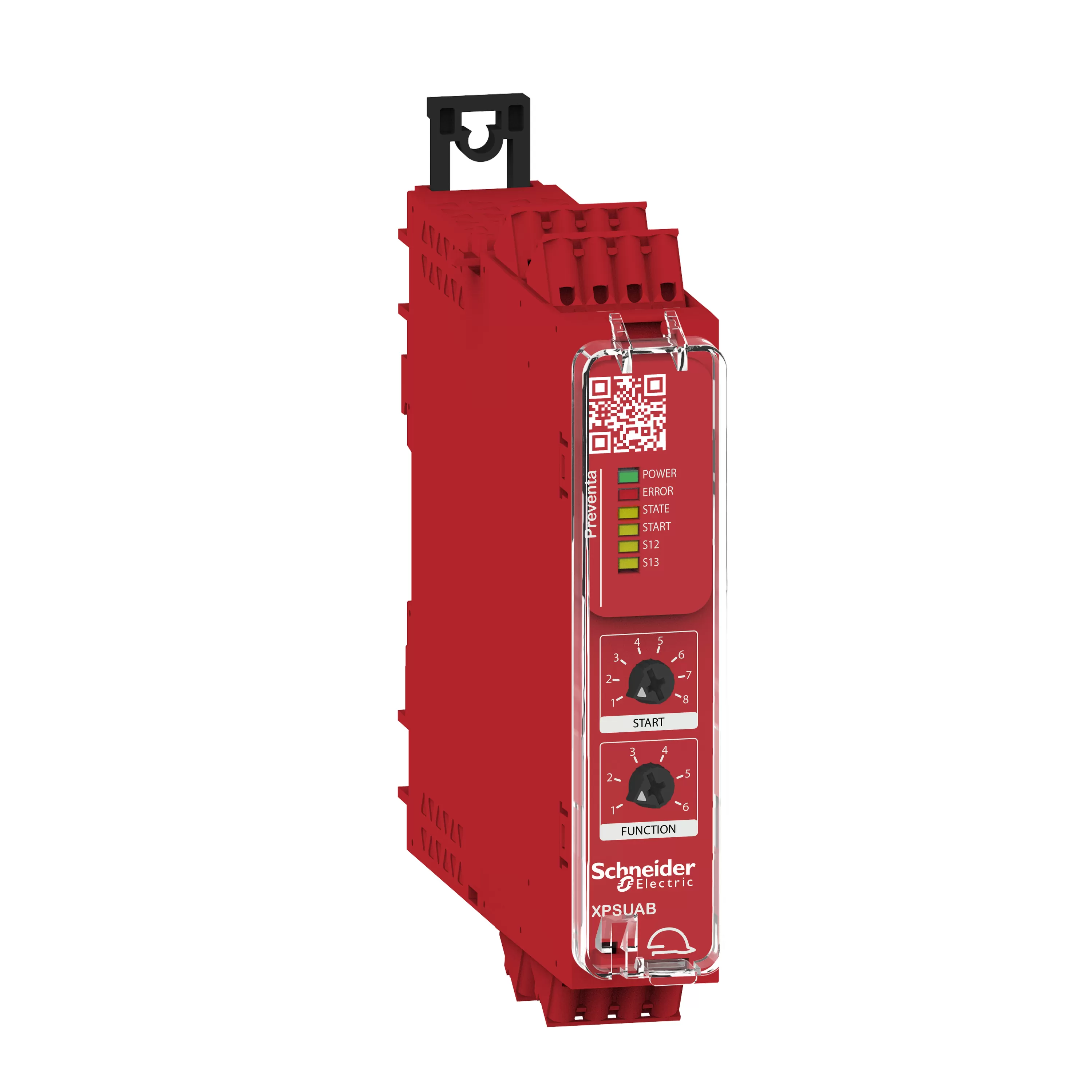 Schneider Electric Sicherheitsrelais 6Fkt 1Kreis PLc/Kat1/SIL1 1S1Ö 1T 24V FZ XPSUAB11CC