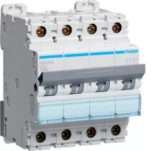 Hager LS-Schalter 4 polig 10kA/15kA C-16A 4M NCN416