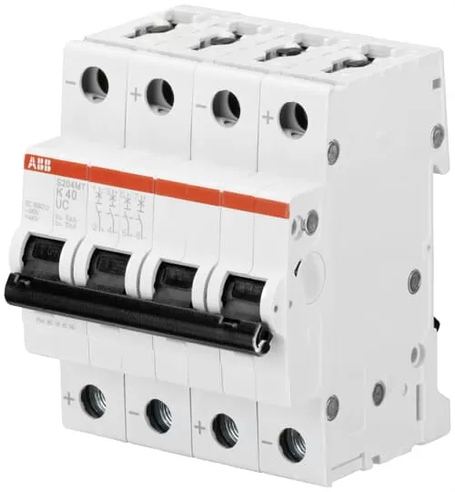ABB S204MT-K25UC Sicherungsautomat K-Char., 10kA, 25A, 4P 2CDS274065R0517