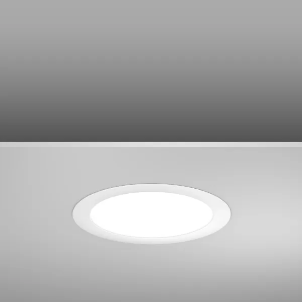 RZB Toledo Flat Round, 23 W, 2250 lm, 840, weiß, DALI Einbau-Downlights, D 317 H 3, 108° 901484.002.1.76