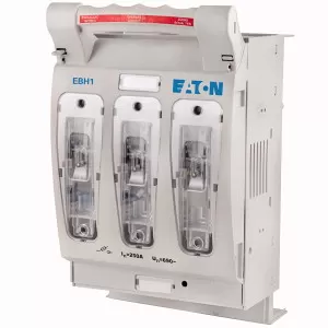 Eaton Lasttrennschalter, Niederspannung, 400 A, AC 690 V, NH2, AC23B, 3P, IEC, 100 mm Sammelschienenmontage, Kabelklemmen, unten, Schrauben M10 EBH223TBM1