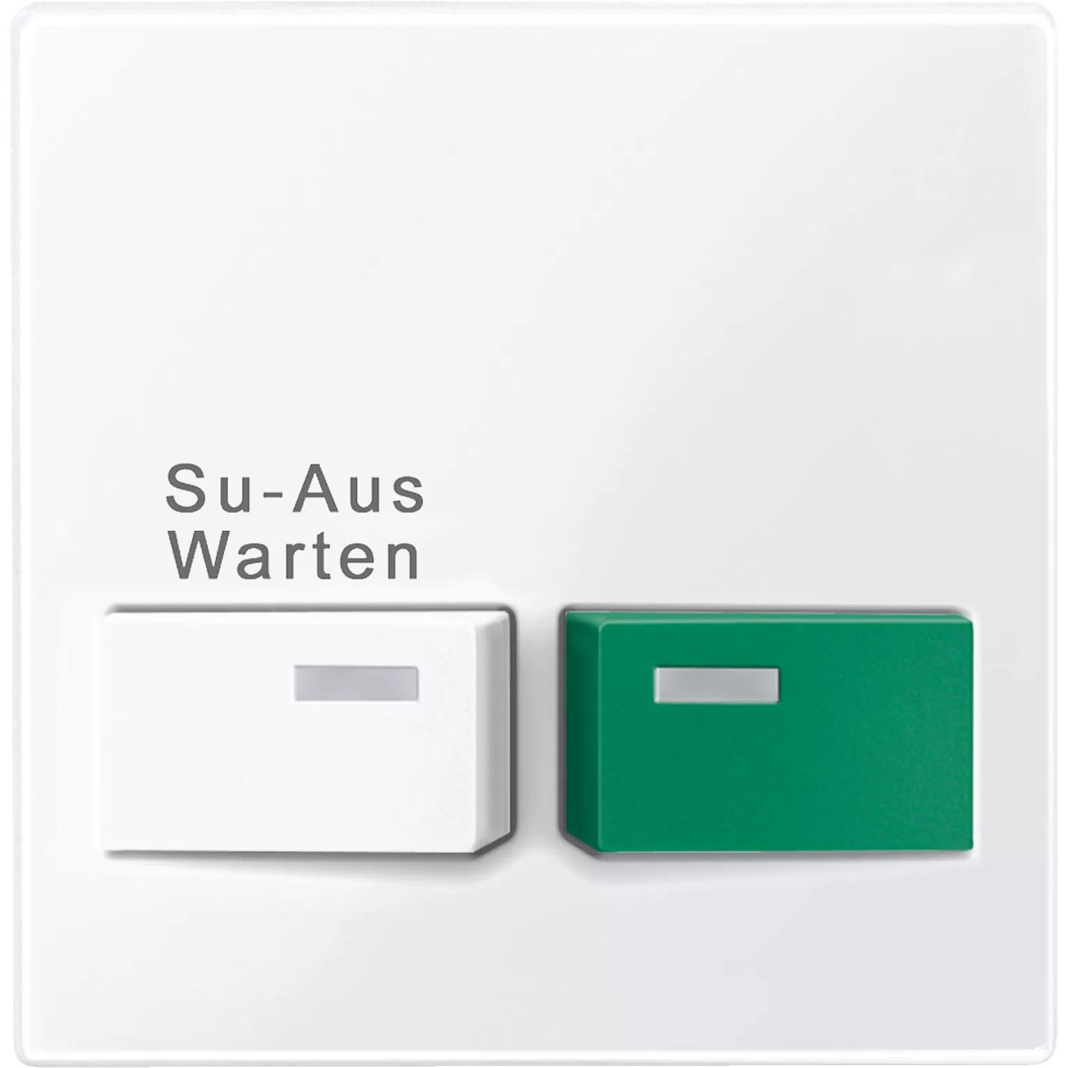 Merten Zentralplatte für Dienstzimmereinheit, aktivweiß glänzend, System M 452125