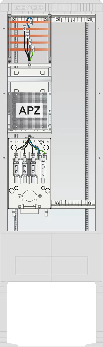 ABN Zähleranschlusssäule SAS, APZ, 5pol SZ205AL0502