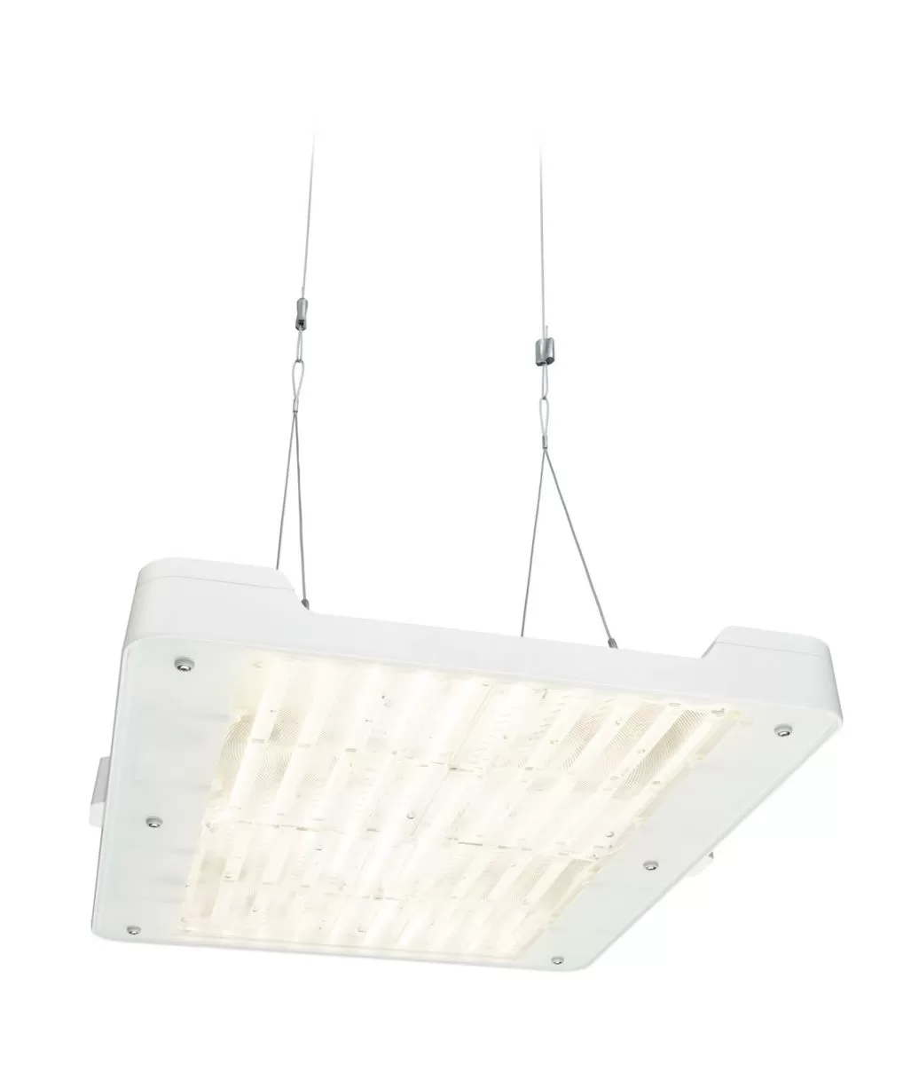 Signify GentleSpace Gen3 - 840 neutral white - Elektronisches Betriebsgerät, DALI-regelbar - Breitstrahlend - Acrylglaswanne - Silver RAL 9006 - Farbe: Silver 41463400
