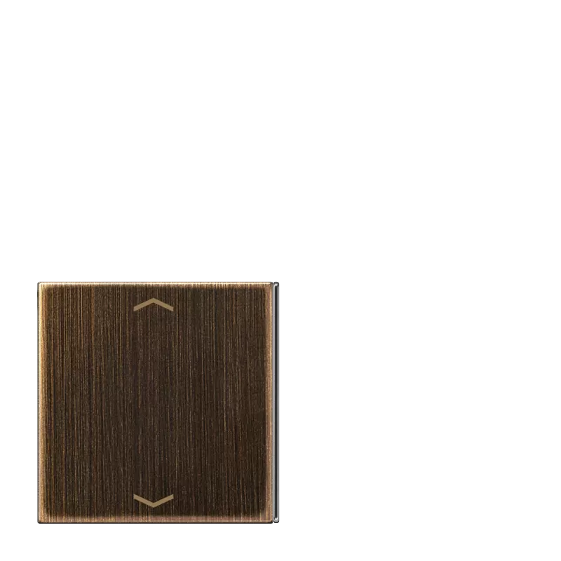 Jung Taste 4fach, 2+3, mit Pfeilsymbolen, Serie LS, Messing antik ME2404TSAPAT23
