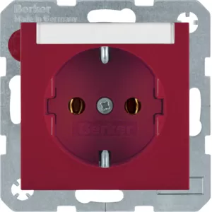 Berker Steckdose SCHUKO m BF S.1 rot glänzend 47508902