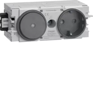 Hager Steckdose+Schalter Wago C-Profil gs GS11009011