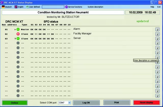 Dehn DEHNrecord Condition Monitoring Einheit z. Überwach. v. BLITZDUCTOR XT m. LifeCh 910695