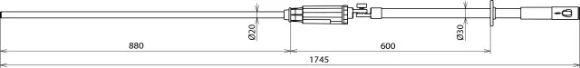 Dehn Spannungsprüfer PHE III 10 30kV 50Hz Kat. S m. Zahnkupplung 767961