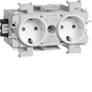 Hager Steckdose 2-fach Wago Frontrast. vw GS20019016