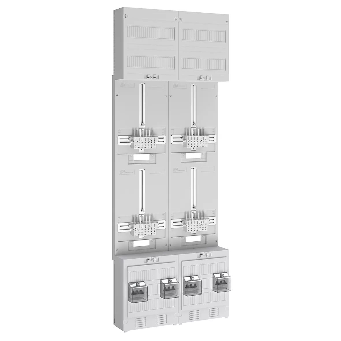 ABN Zählerplatz 4Z LS 40A 16mm² SaS LUX ZSK 5pol BxH: 500x1350mm m,B,/m,V, Z29540L