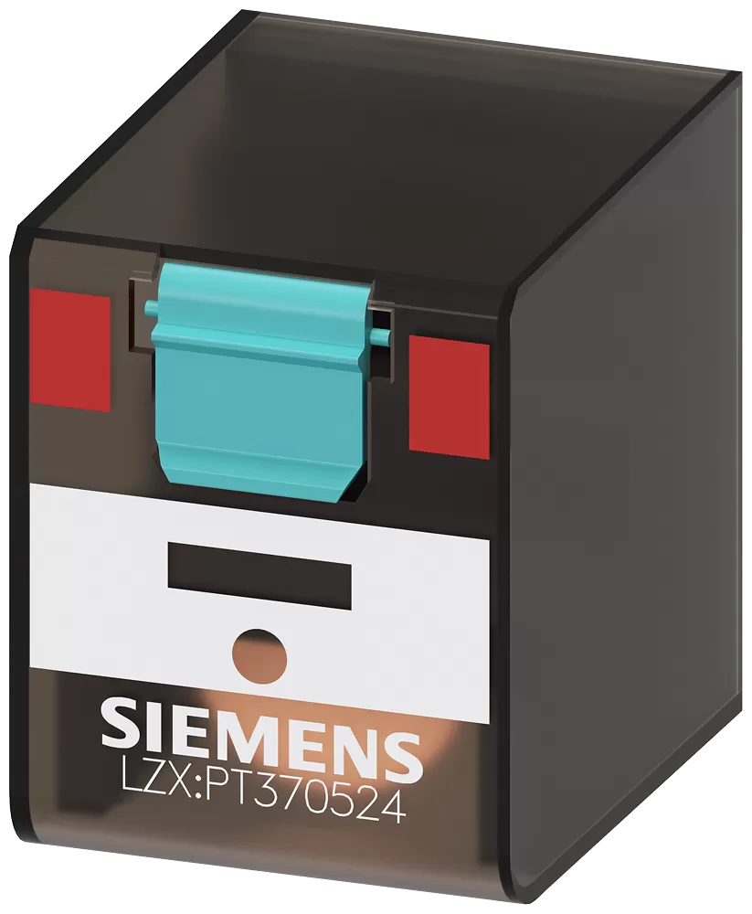 Siemens Steckrelais, 3 Wechsler, 24V AC, 10A, B=22,5mm auch für LZS-Sockel LZX:PT370524