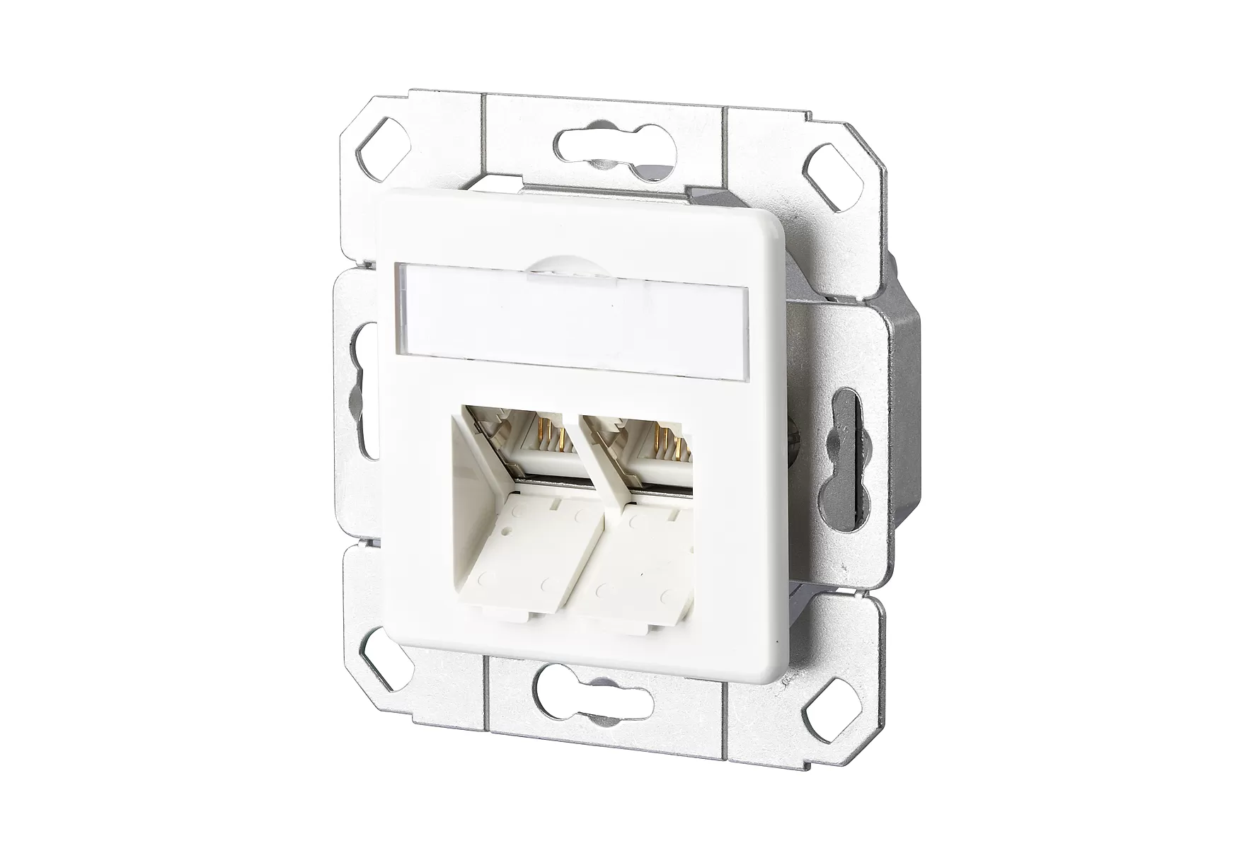 Metz Connect E-DAT C6A 2 Port UPk reinweiß 130C381102-I
