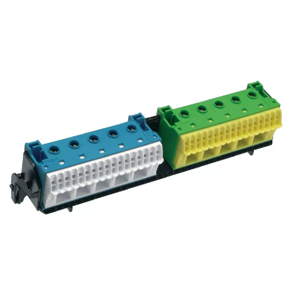 Hager Träger,universZ,2x22PE/N-Klemmen,waager. FZ383