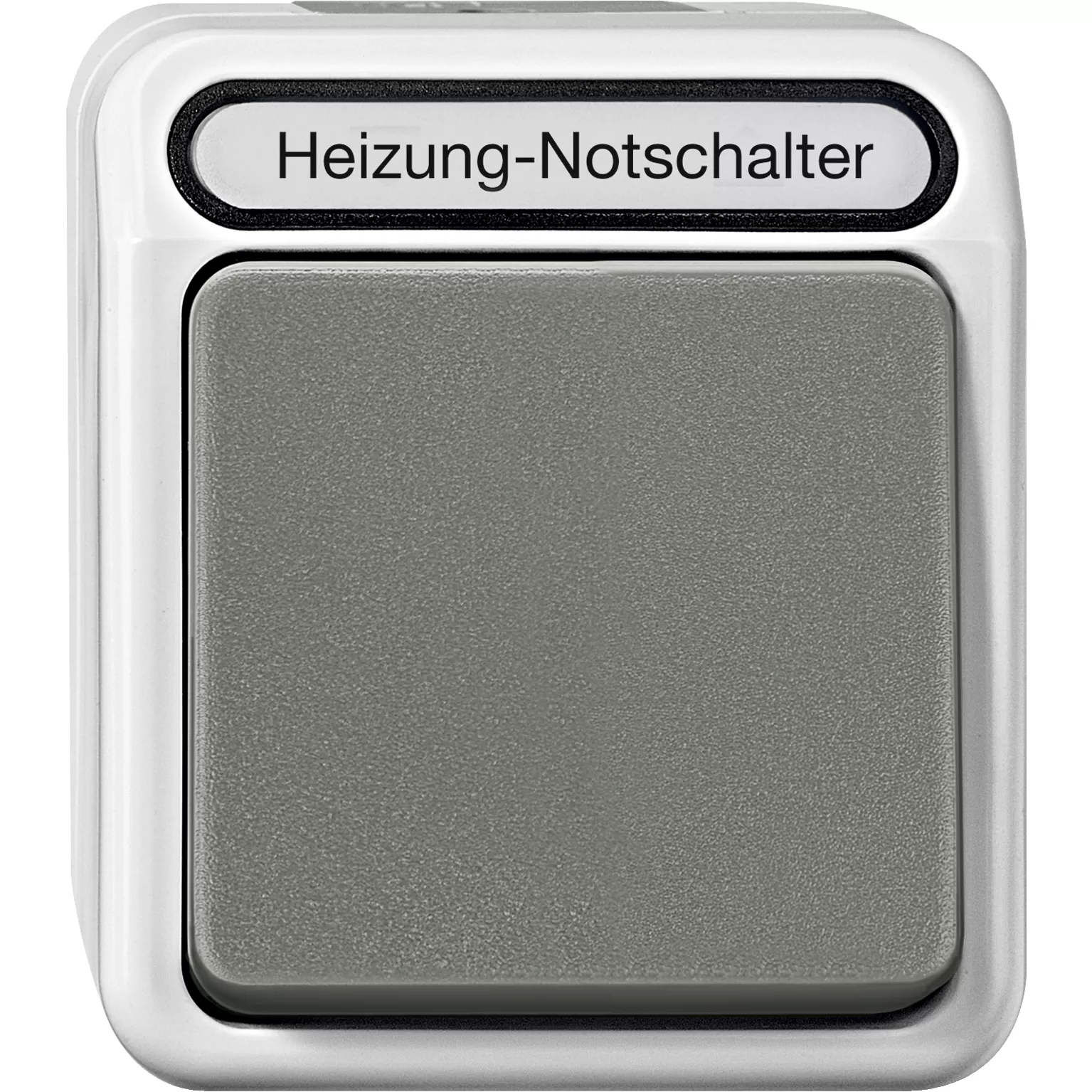 Merten Heizungs-Notschalter,Aus, 2-polig mit Kontroll-Langfeldleuchte, lichtgrau, AQUASTAR MEG3449-8029