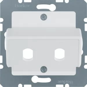 Berker Zentralplatte für LWL-Kuppl Simple ST pw 14921909