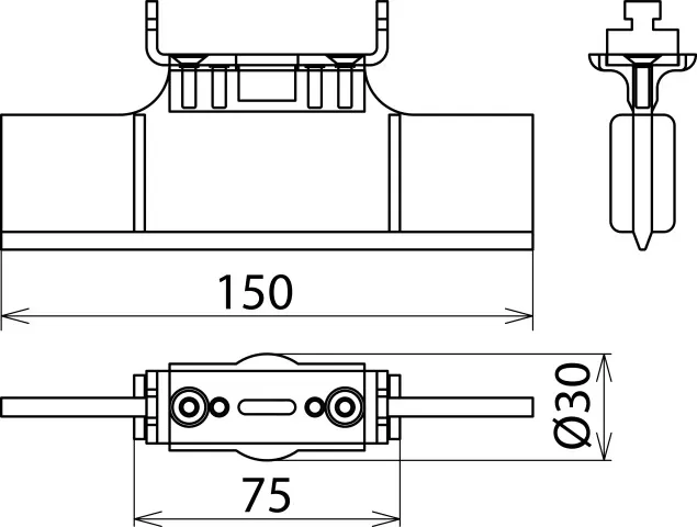 Dehn Sperrelement f. NH-Sicherungsunterteil  Gr.2-3 785644