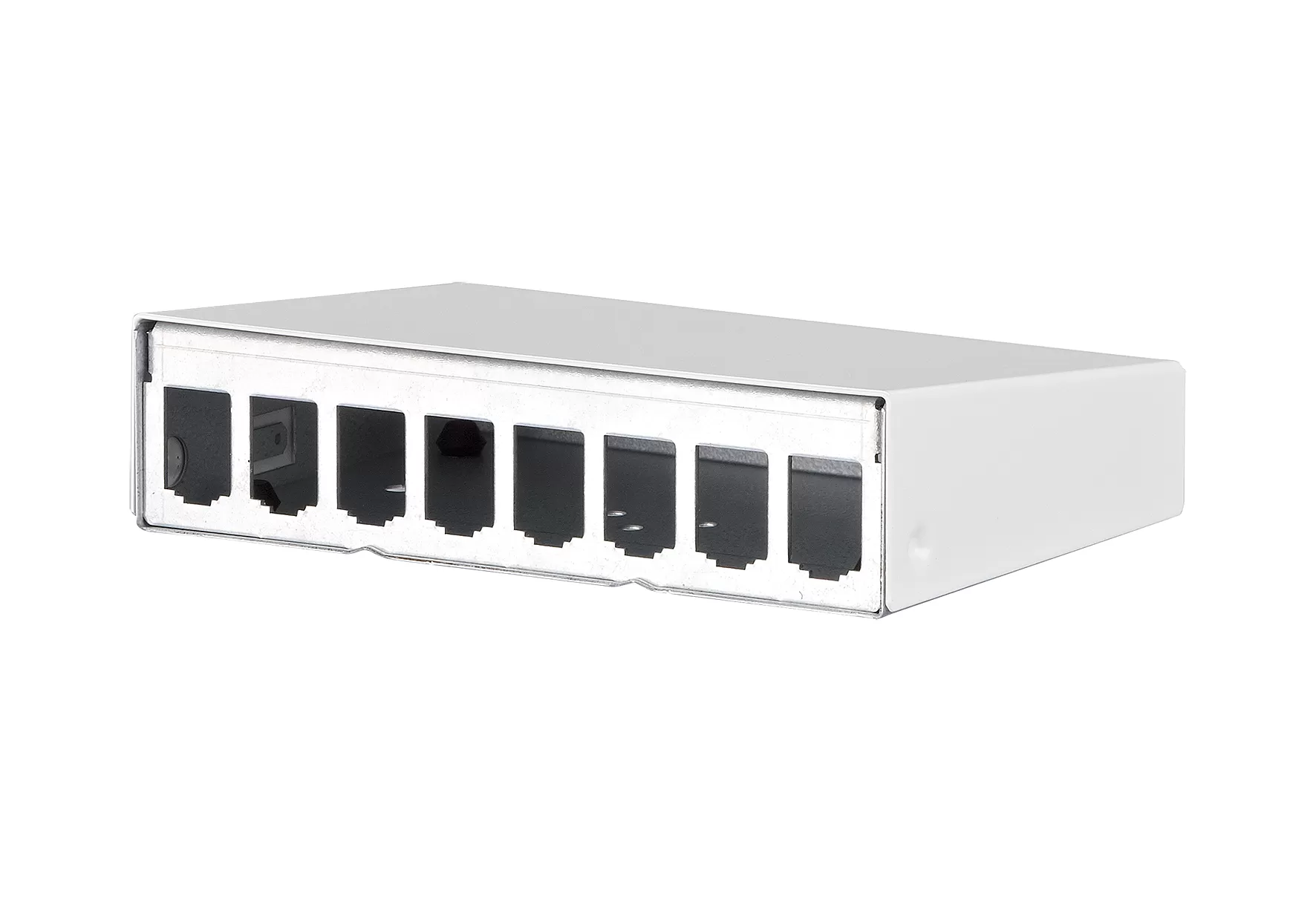 Metz Connect Modul AP-Gehäuse 8 Port reinweiß, unbestückt 130861-0802-E