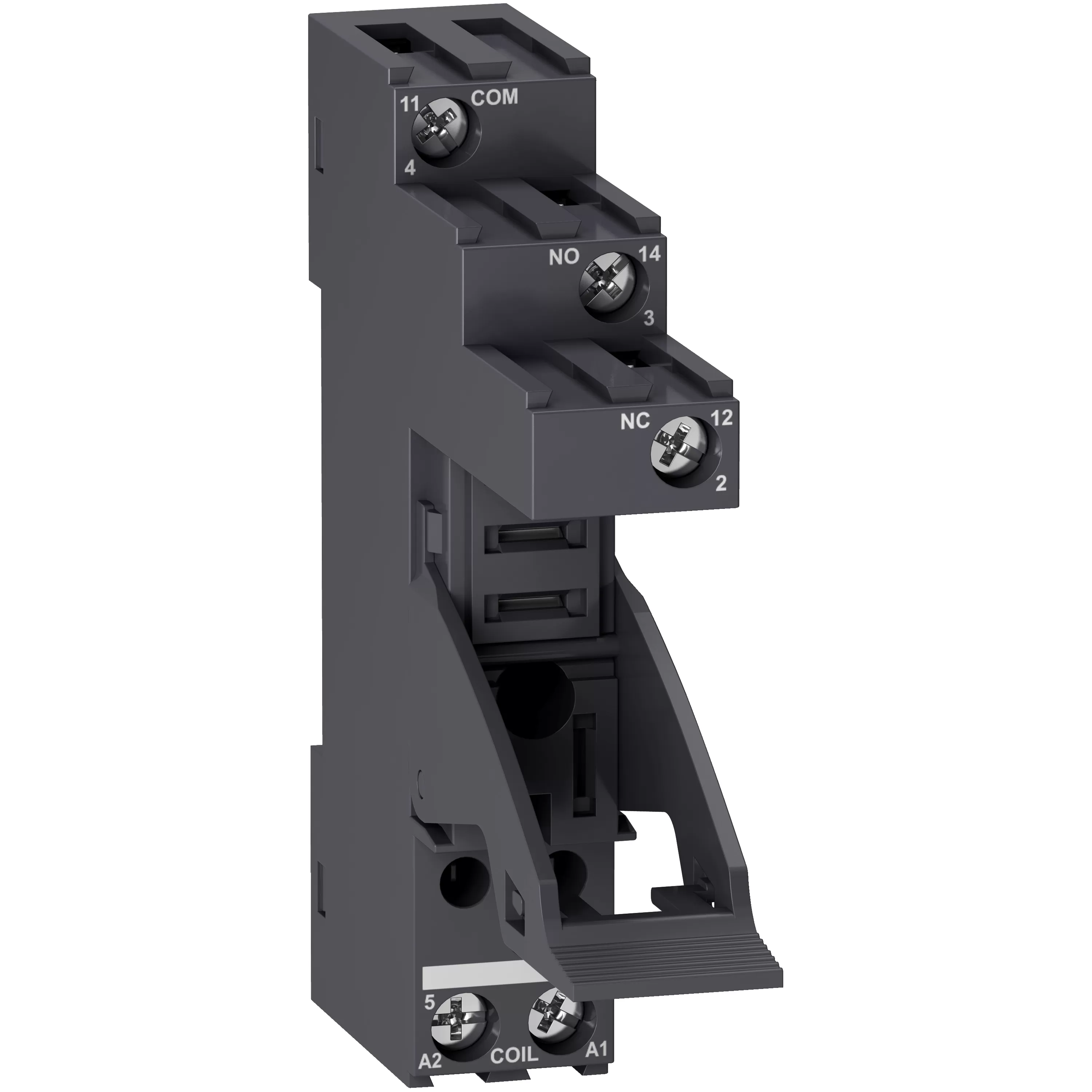 Schneider Electric Sockel für RXG1, getrennte Kontakt-Anordnung, 10 A, 250 V, Schraubklemme, Bügel RGZE1S35M