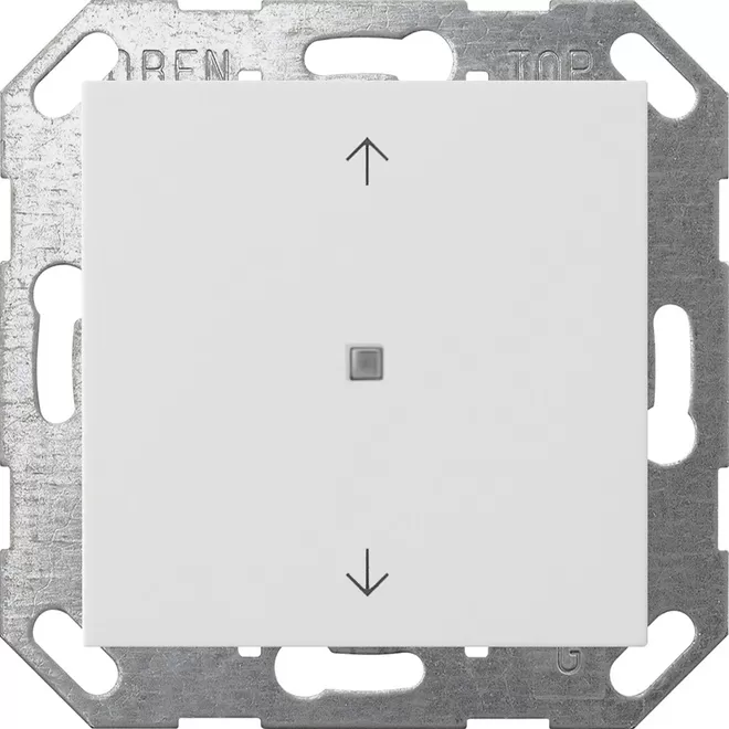 Gira KNX Taster Wippe 1f Pfeile System 55 Reinweiß m 517227