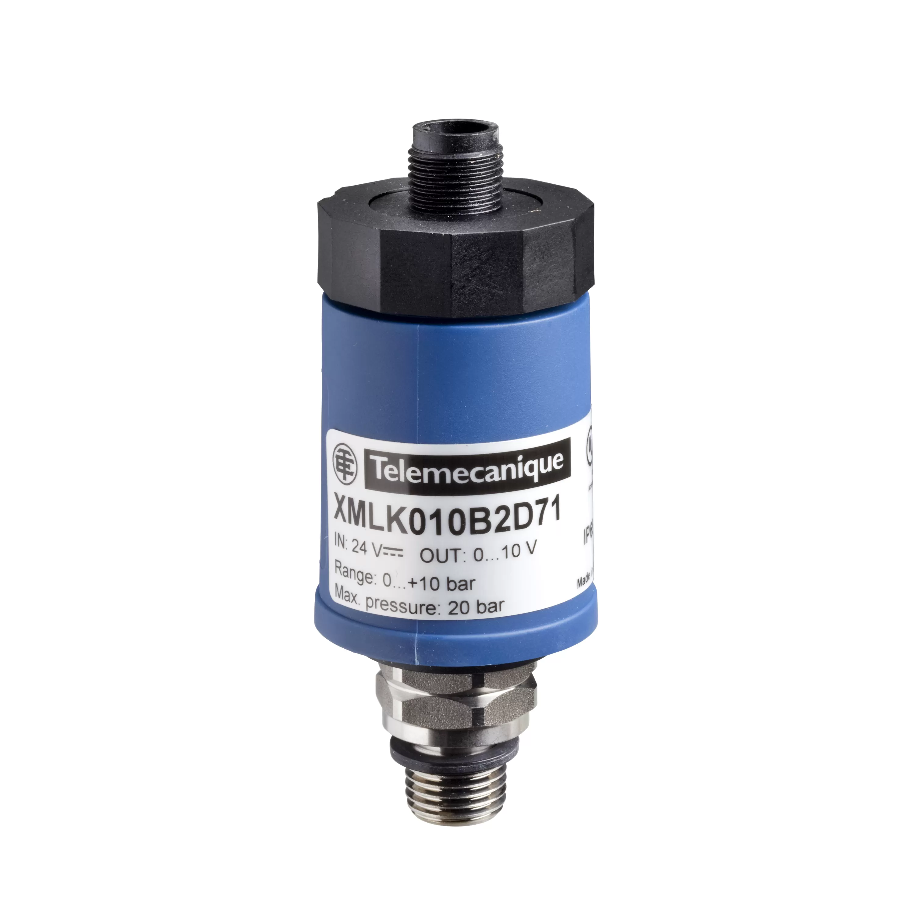 Yageo XMLK-Elek. Drucksch., 0-16 Bar, G 1/4" A, 4-20 mA, M12, Set aus 1 XMLK016B2D21