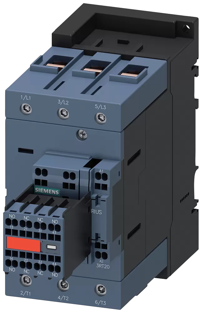 Siemens Leistungsschütz, AC-3 80 A, 37 kW / 400 V 2 S + 2 Ö,DC24 V 3-polig, 3S, Baugr... 3RT20453KB443MA0
