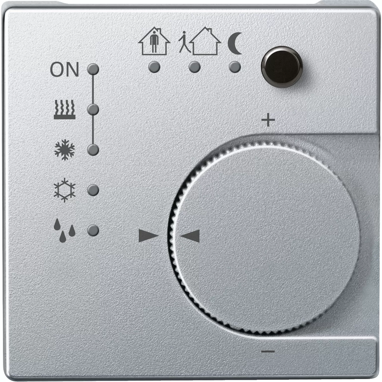 Merten KNX Raumtemperaturregler UP/PI mit Tasterschnittstelle 4fach, aluminium, System M 616860