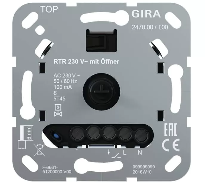 GIRA 247000 Einsatz Raumtemperaturregler 247000